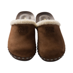 Miu Miu Suede clogs - Cocoa Brown