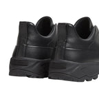Zegna - Triple Stitch Monte Grained Calf Leather Black Slip On Sneakers