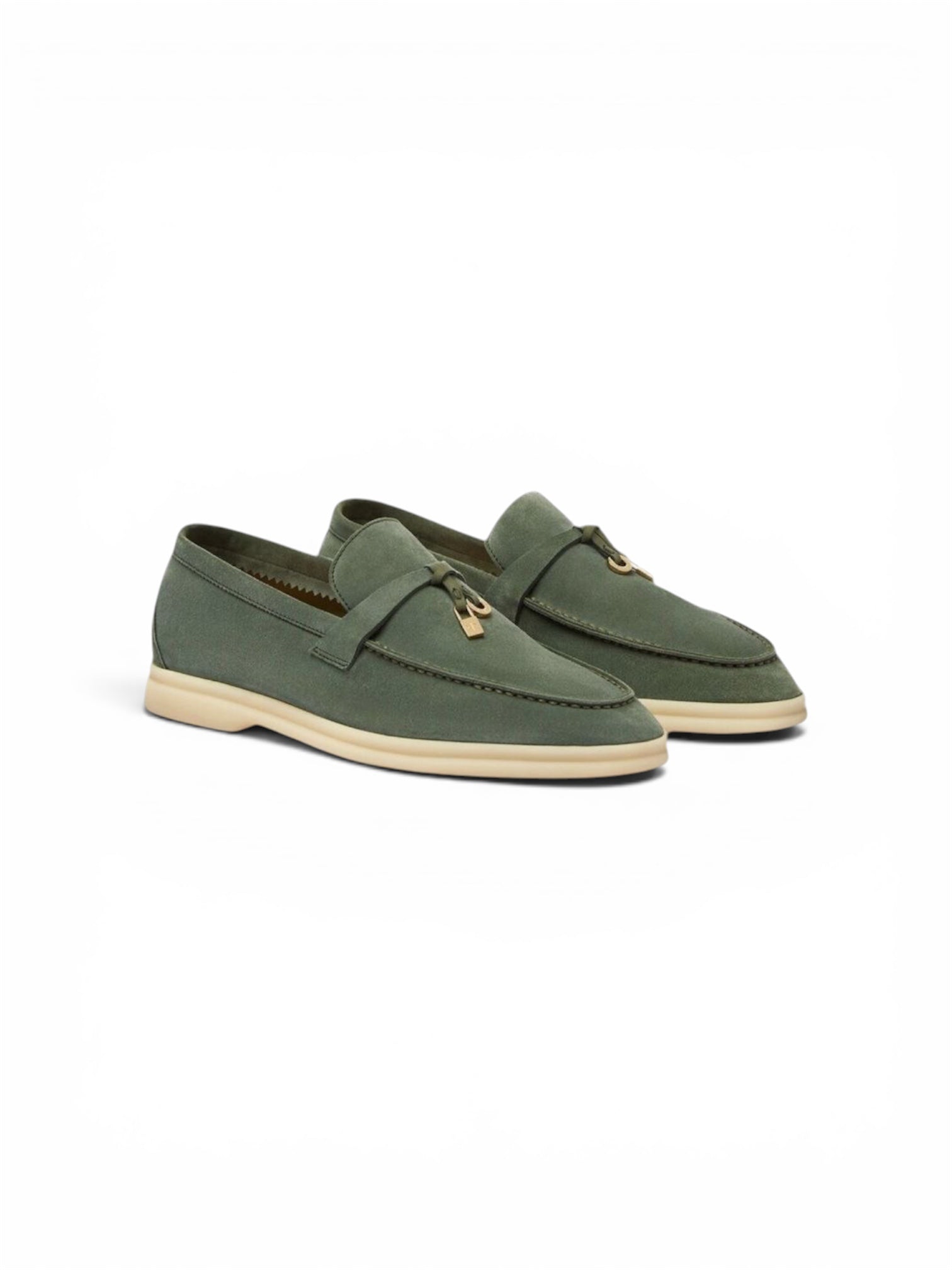 Loro Piana Summer Charms Walk Loafer - Green Lagoon