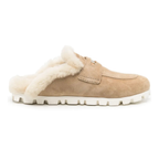 Miu Miu Suede mules - Ecru-