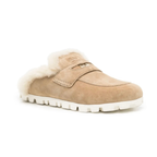 Miu Miu Suede mules - Ecru-