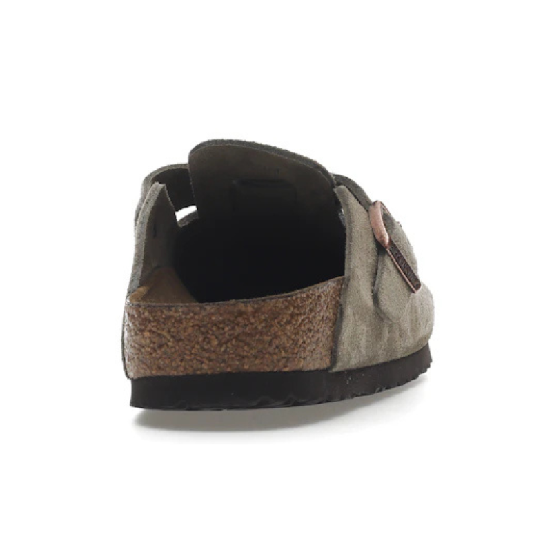 Birkenstock Boston Soft Footbed – Suede Taupe