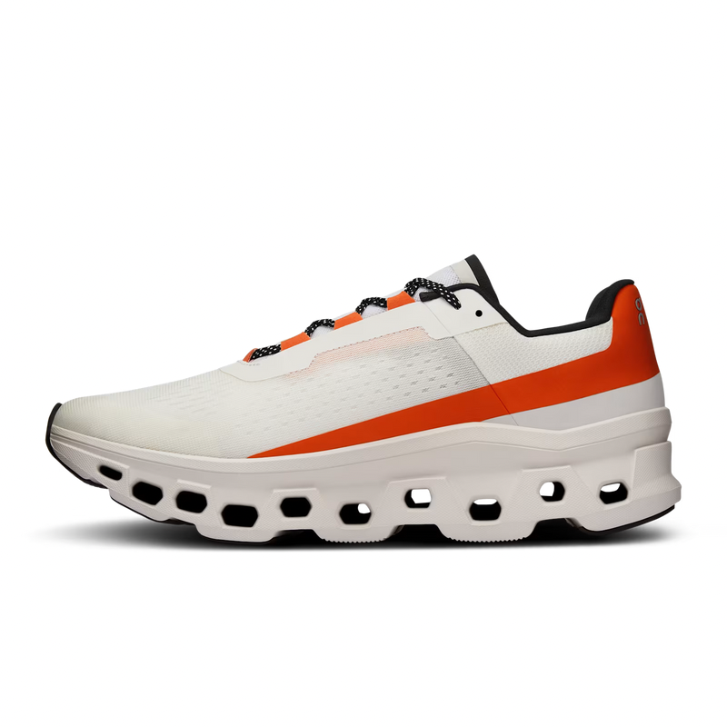 On Running Cloudmonster Undyed/White/Flame