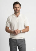 Classic White Zip Polo