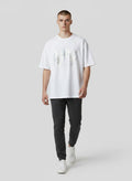 Reflective Tribal Box Fit Tee White